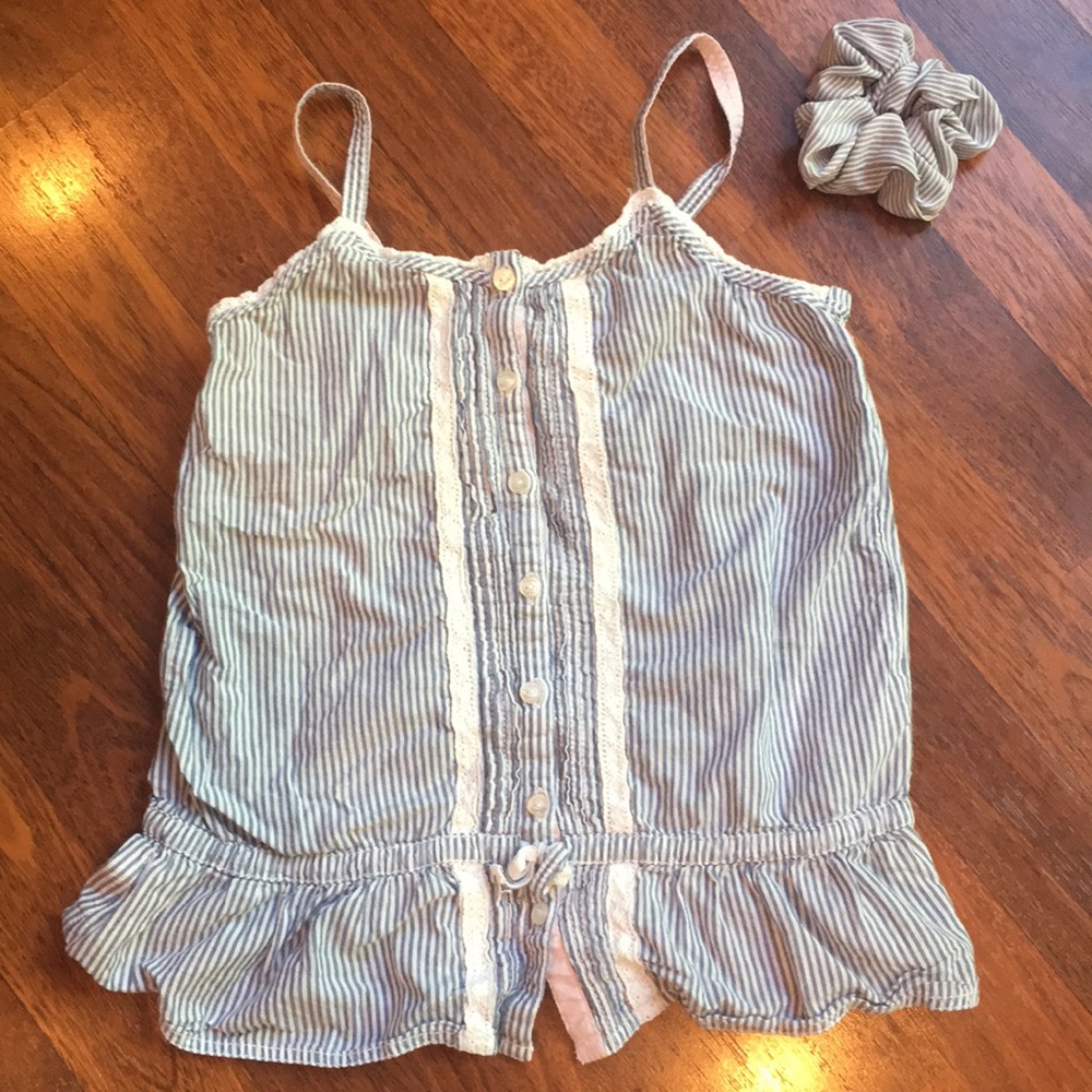 Girls Summer Tank Top and Scrunchie